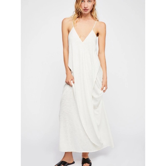Free People Positano Maxi Dress in Ivory - Picture 2 of 7